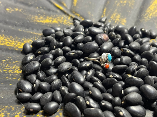 Turquoise & Coral Ring