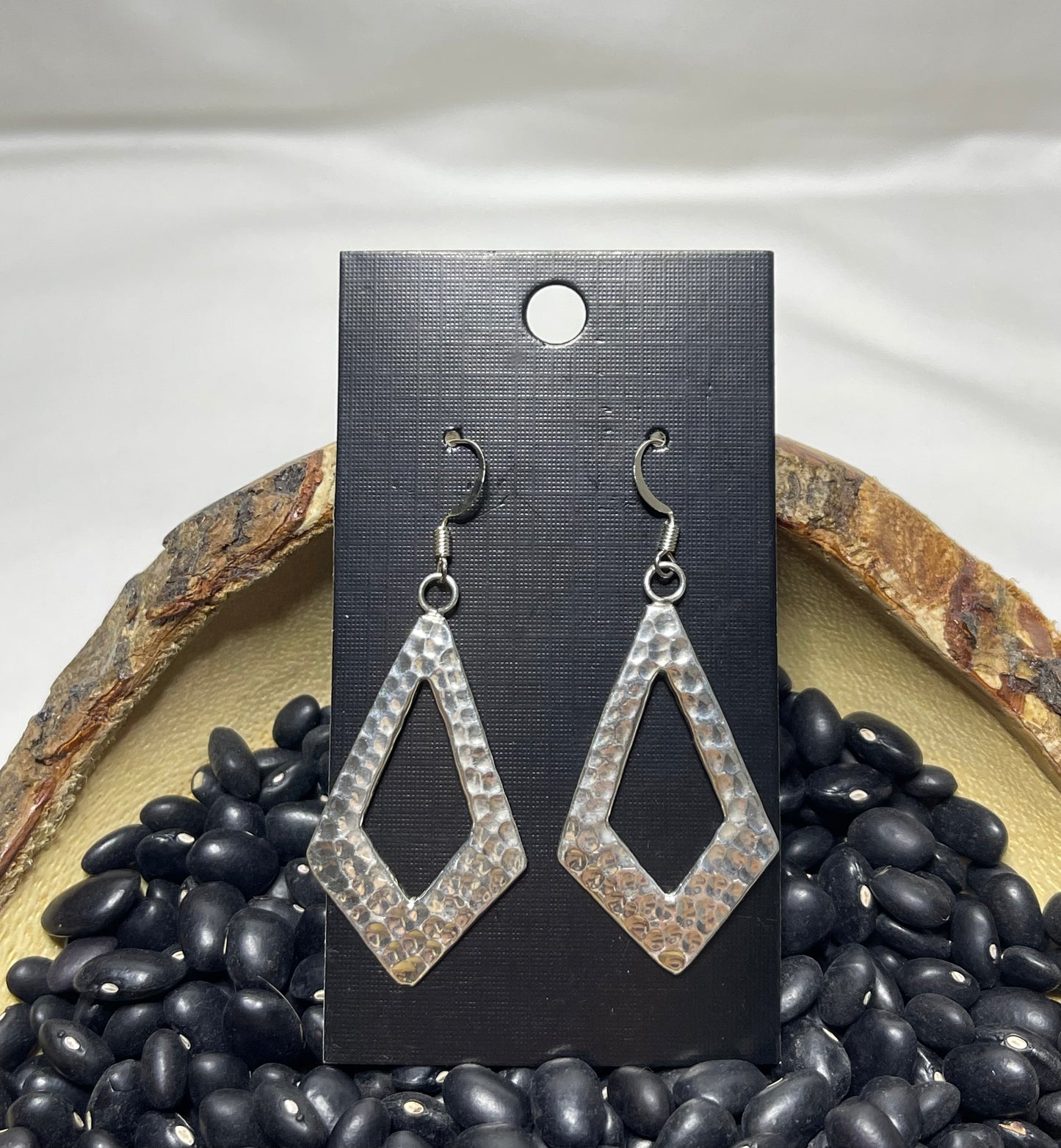 Silver Diamond Earrings