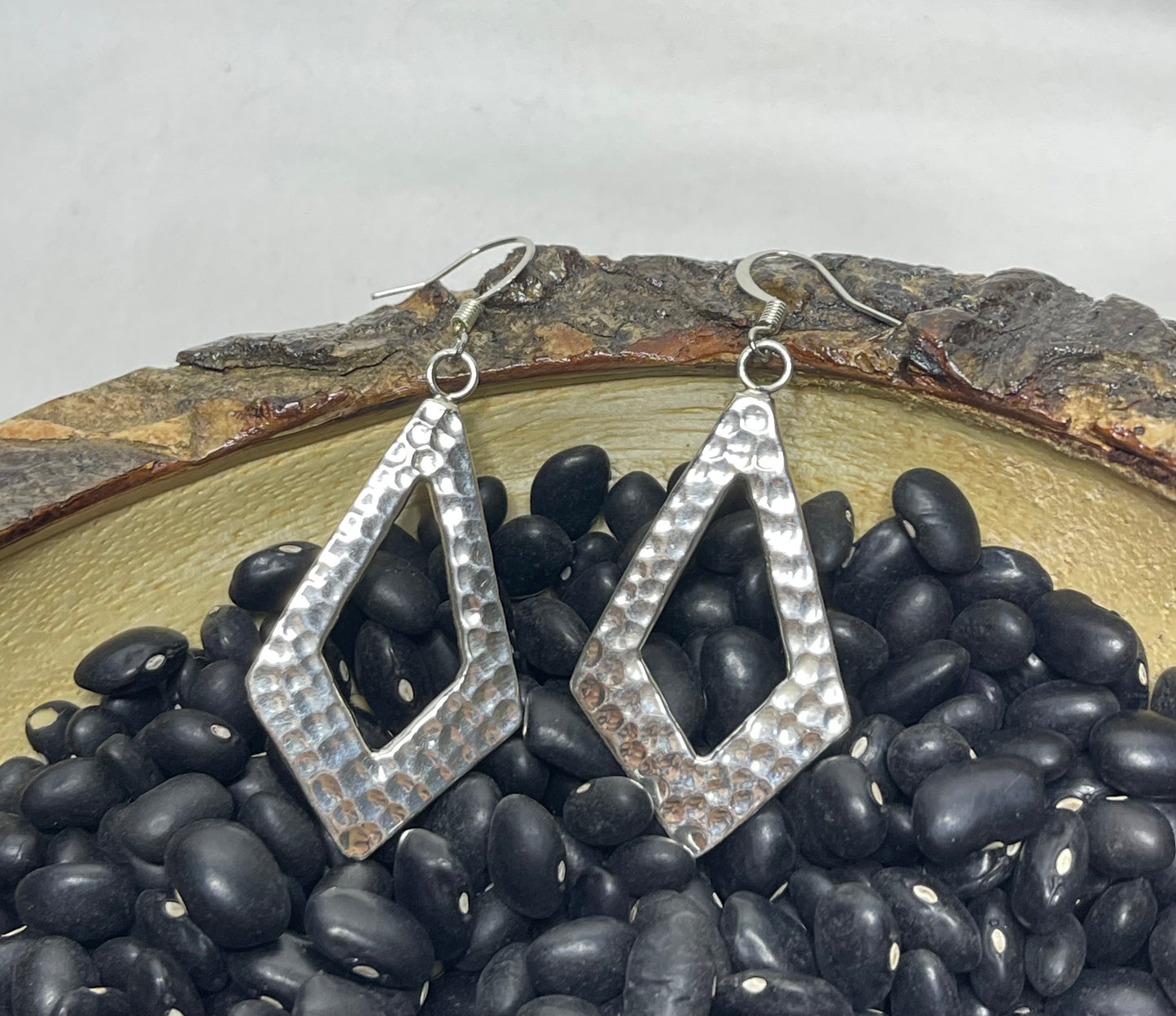 Silver Diamond Earrings