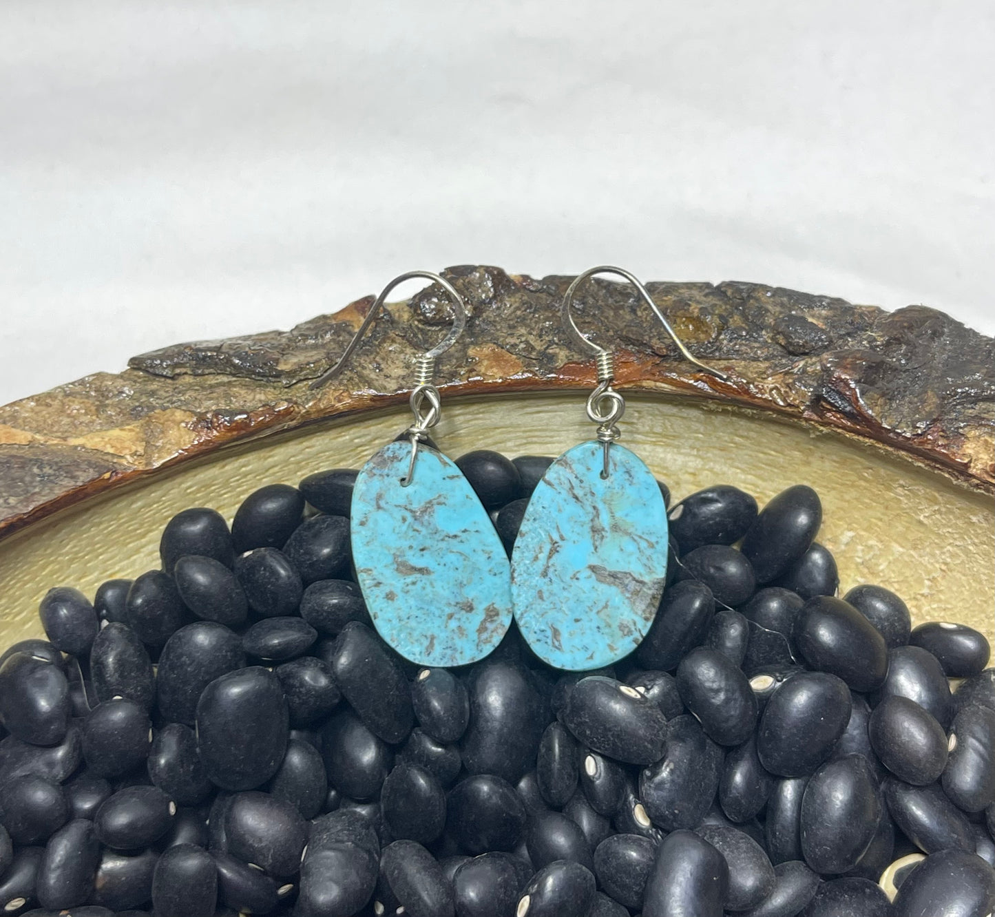 Turquoise Slab Earrings