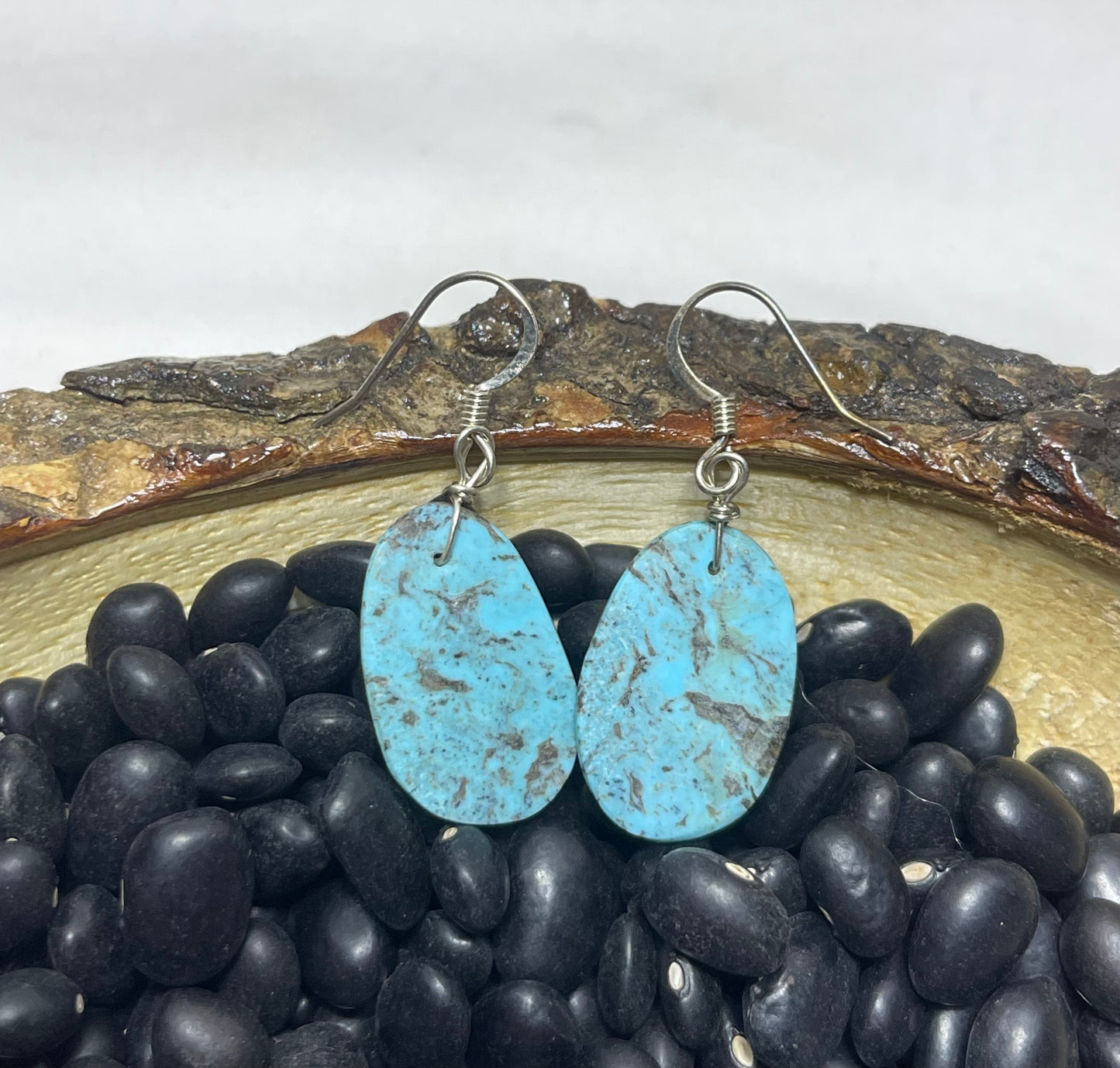 Turquoise Slab Earrings