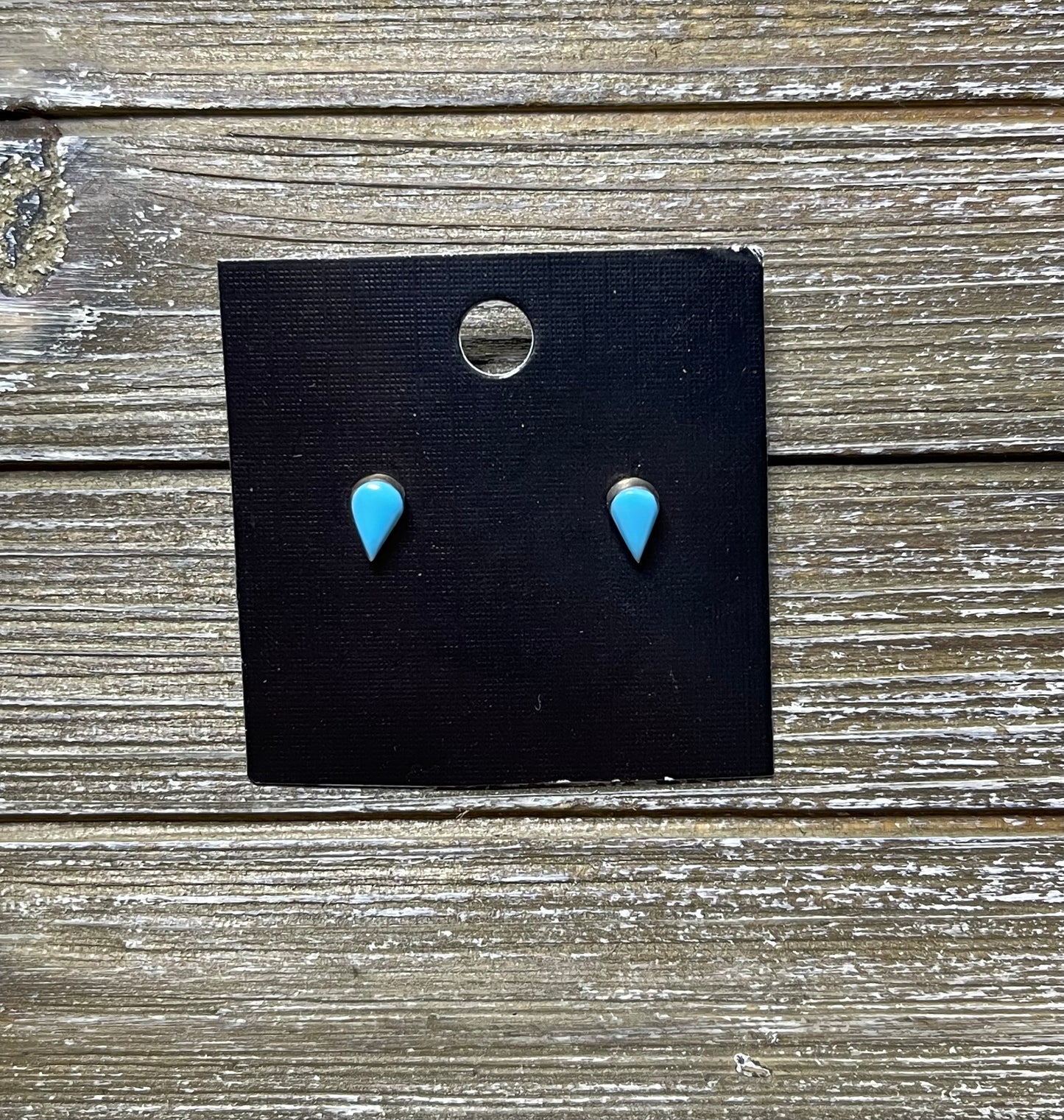 Small Teardrop Turquoise Stud Earring