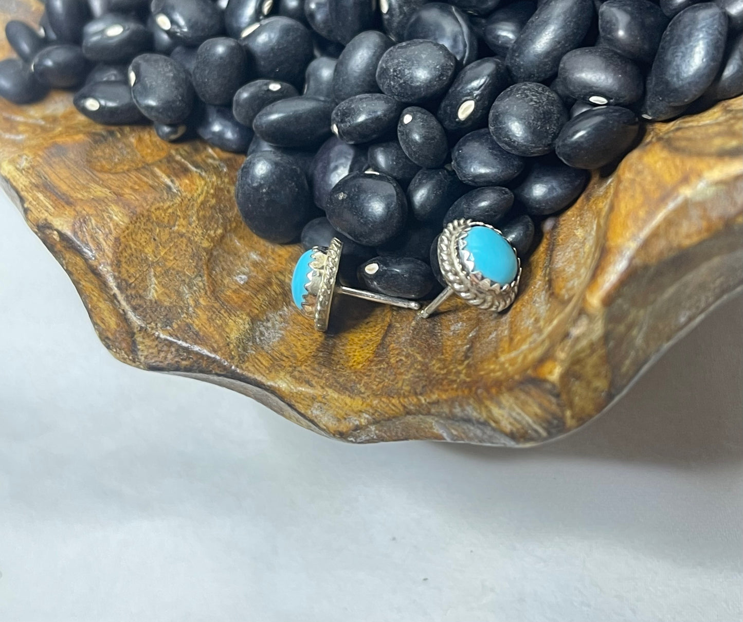 Small Oval Turquoise Stud