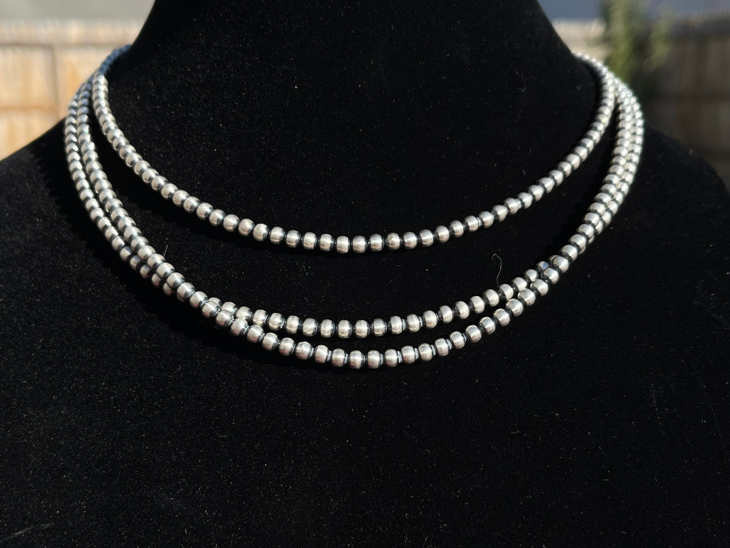 4mm Pearls 16" Necklace with Adjustable Clamp