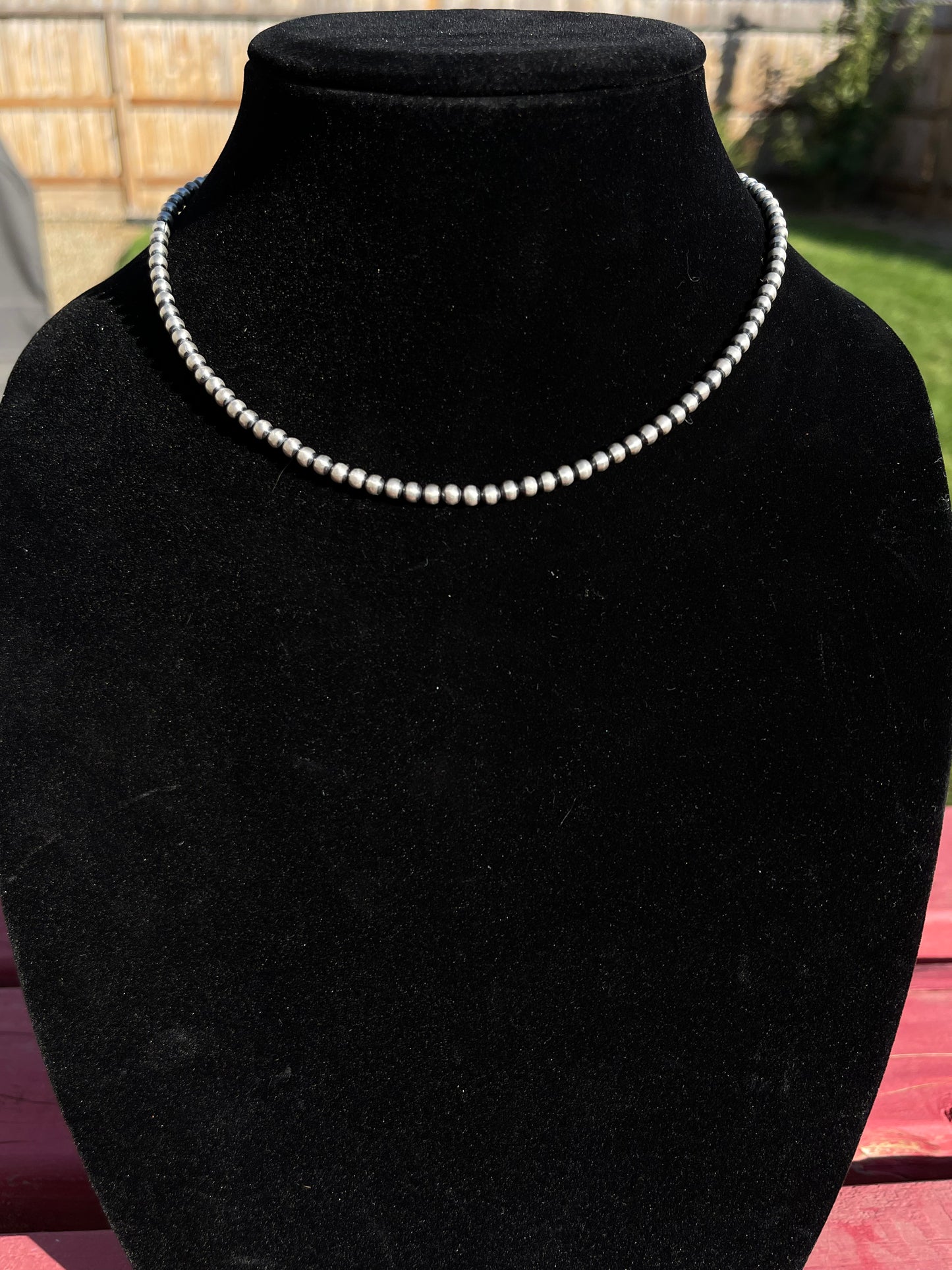 4mm Pearls 16" Necklace with Adjustable Clamp