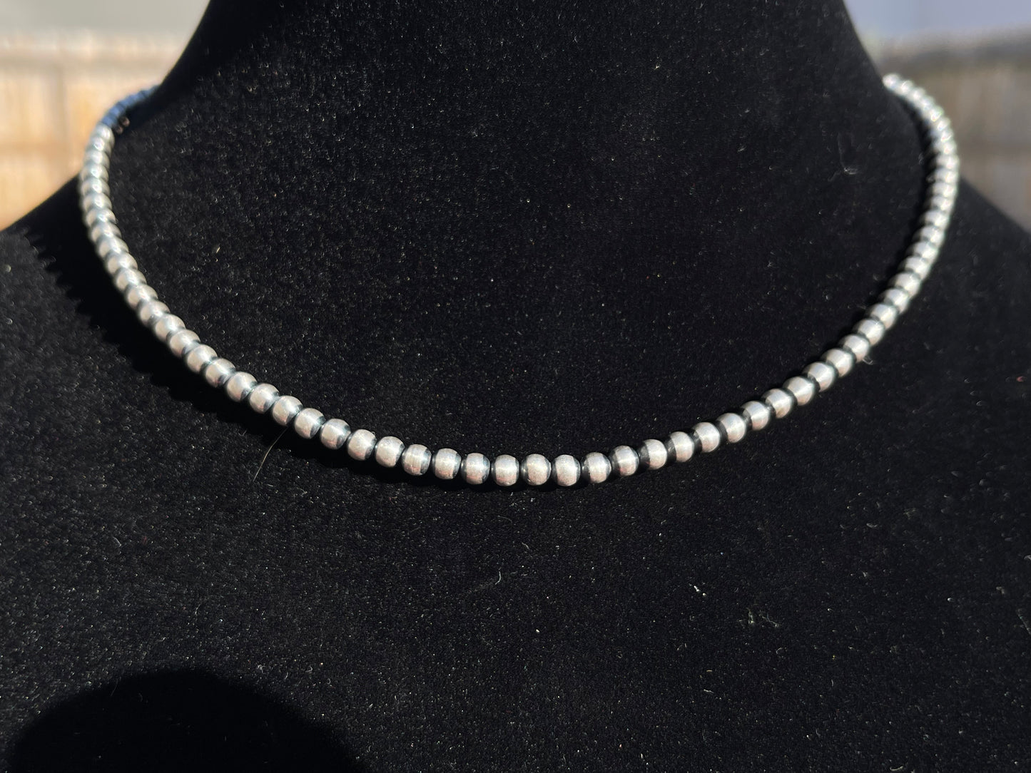 4mm Pearls 16" Necklace with Adjustable Clamp