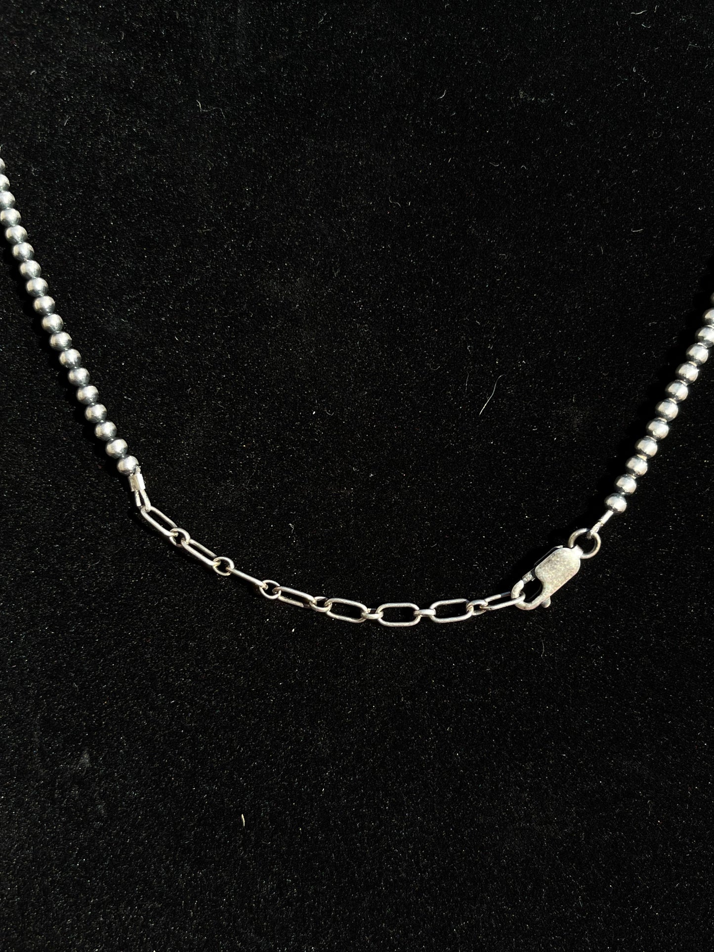 3mm Pearls 20" Necklace With Adjustable Clamp