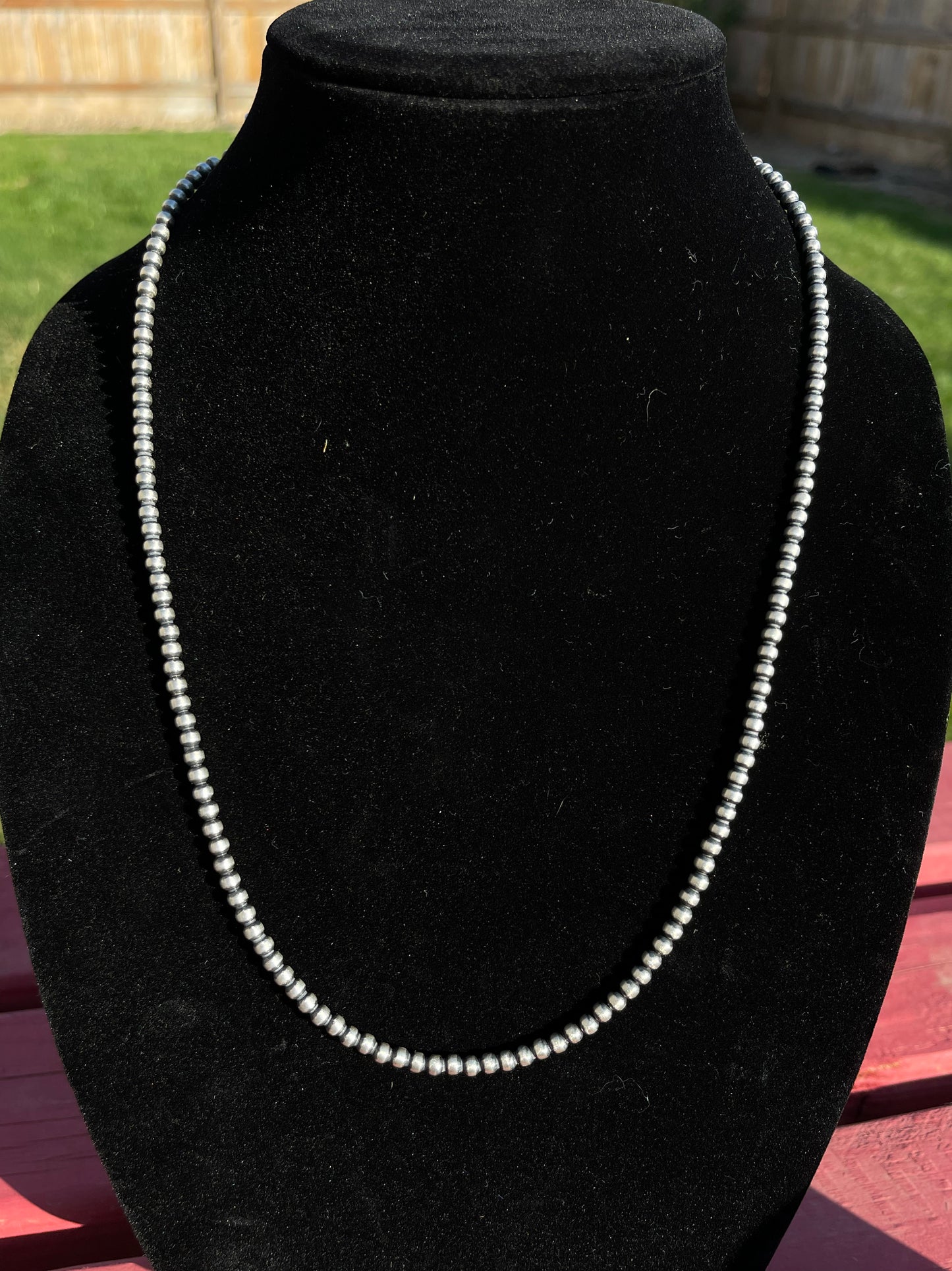 4mm Navajo Pearls 24 Necklace