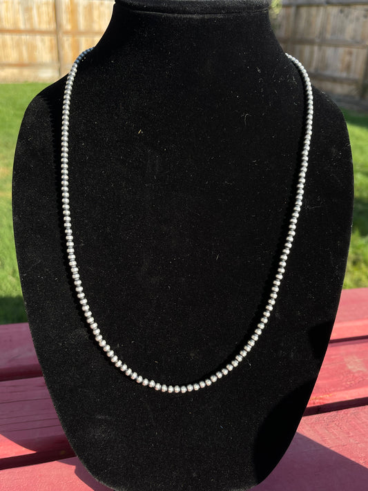 4mm navajo pearls 26 necklace