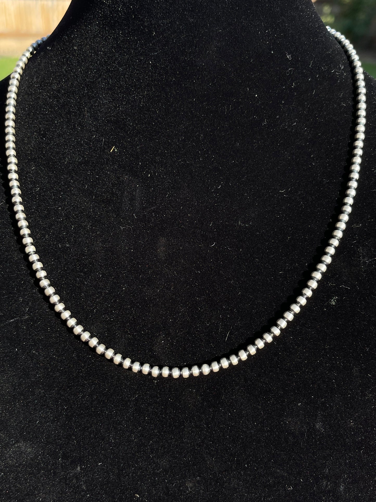 4mm Pearls 20" necklace with No Adjustable Clamp