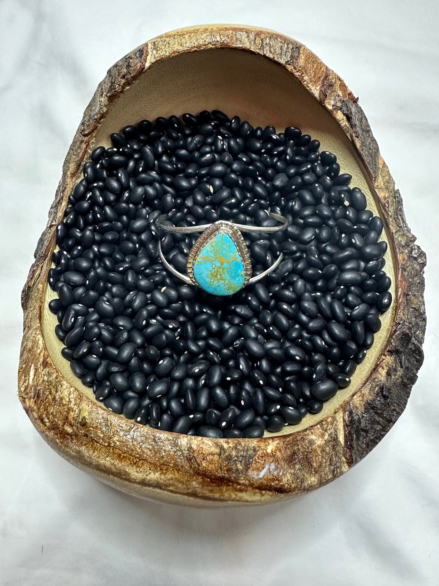 Turquoise Single Stone Cuff Bracelet